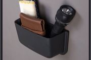 Brand New Litem Multi-Fixing Methods For Multi-Purpose Easy Storage With 2 Compartments - Colour - Black &amp; Grey - Size - 17cm x 9cm x 7cm - RRP - 11.99