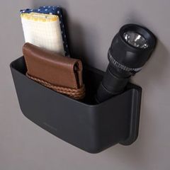 Brand New Litem Multi-Fixing Methods For Multi-Purpose Easy Storage With 2 Compartments - Colour - Black & Grey - Size - 17cm x 9cm x 7cm - RRP - 11.99