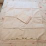 Hand-Embroidered Moses Basket Sheet  Traditional Madeira Embroidery 100% Cotton Image 2