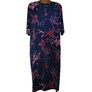 Anthology navy floral stretch pencil Occasion dress size 16 Postage included Image 3
