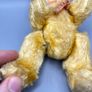 Vintage Teddy Bear - Jointed - Glass Eyes with Ribbon - 14cm Image 8
