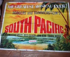 South Pacific original cinema quad poster