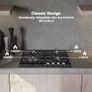 Gas Hob 4 Burners, NG/LPG Convertible, 60cm Black Glass Gas Cooker Hob with Wok Burner, Built-in Cooktop with Flame Failure Protection, 8060W Image 5