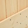 Sliding Door with Hardware Set 80x210 cm Solid Pine Wood Image 6