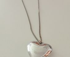 Necklace with Distressed Heart Pendant