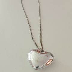 Necklace with Distressed Heart Pendant