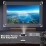 Upgraded Smart Mini Projector - Auto Keystone, Electric Focus, 4K Video Supported, WiFi 6, Bluetooth 5.2, Android 11 TV, Phone Control - Visulapex Portable Home Cinema for Indoor & Outdoor Image 4
