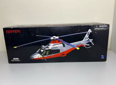 Ferrari Agusta A 109 Power Elite Model Red and Grey Helicopter Diecast 1:43 Scale - New In Box