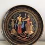 Adis Plate Hand Made Greece 24 C Gold Collectors Item Image 2