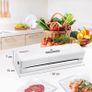 Vacuum Food Sealer, Automatic Food Sealer Machine for Dry and Moist Food Fresh Preservation, 2-in-1 Functions with Vacuum and Seal, with Vacuum Roll Bags and Cutter Image 3