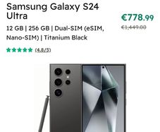 SAMSUNG s24 ultra 256gb perfect
