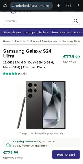 SAMSUNG s24 ultra 256gb perfect