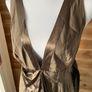 dress midi silk designer brown size 16 BNWT Image 2