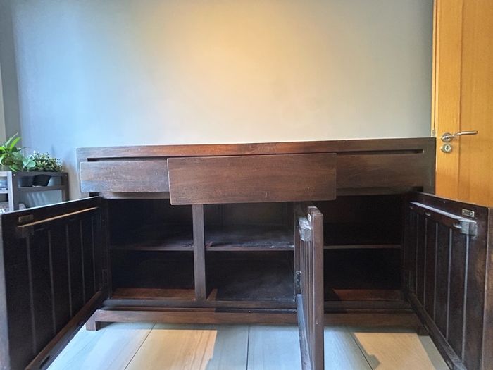 Dark brown sideboard