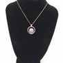 925 Vintage Sterling Silver Italian Dichroic Glass Necklace Image 10