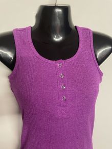 Bright purple YD racer back top, age 10-11