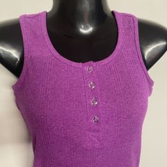 Bright purple YD racer back top, age 10-11