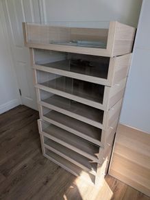 IKEA Drawers KOMPLEMENT with glass front x 8