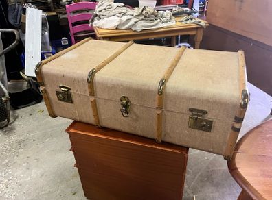 vintage travel trunk