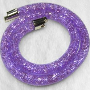Swarovski Stardust Lavender Crystals Mesh Necklace.Double wrap bracelet Approx 40 cm