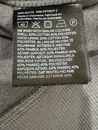 Grey Loose Fit Hoodie (size XXL)