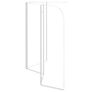 Bath Enclosure 120x69x130 cm Tempered Glass Transparent Image 9