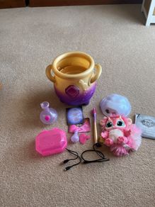 Magic Mixies cauldron and soft toy