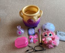 Magic Mixies cauldron and soft toy