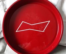 round budweiser tray