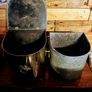 1970s solid  brass fireside container Image 5