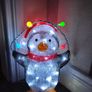 30cm Festive Acrylic Lit Penguin Indoor Outdoor Christmas Decoration Image 4