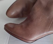 Genuine leather boots knee high lining leather also