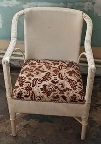 Vintage wicker armchair