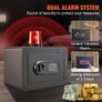Safe, 14.2 L Home Safe, Steel Security Safe with Digital Keypad and 2 Keys, Wall-Mounted Cabinet Safe Protect Cash, Gold, Jewelry Image 5