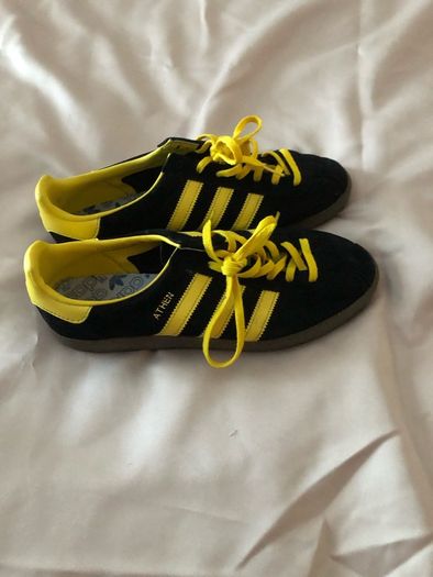 Mens new city series athen black & yellow trainers size 7