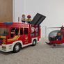 Playmobil fire truck + fire rescue helicopter Image 4