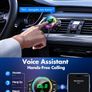 Bluetooth Car Adapter, Bluetooth 5.3 FM Transmitter for Car, 48W Dual USB Bluetooth Adapter with HiFi Sound & Bass Mode, Hands-Free Calling, Customizable RGB Light, Voice Assistant Support Image 2