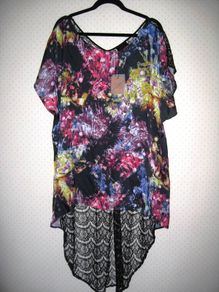 Limited Edition Oversized Lace Satin Top 20 New