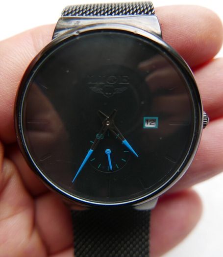 LIGE Mens Quartz Watch slim Stainless steel waterproof Luxury Wristwatch