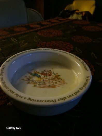 Vintage Wedgewood peter Rabbit nursery bowl