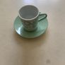 Espresso coffee cups & saucers x 3 Image 3