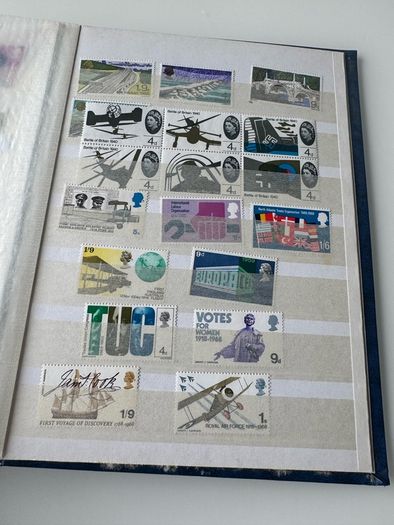UK collection in stamp album