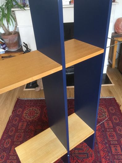 Solid wood heavy Bedside locker and matching bookshelf