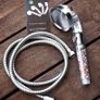 Shower Head Eco Power Original High Pressure Shower Head with Hose and Replacement Stones -3-in-1 Value Kit- with EcoStop Button for Non-Electric Showers Only Image 4