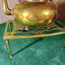 Vintage Brass Kettle & Stand Image 3
