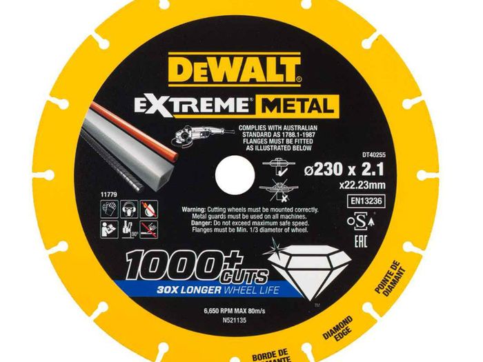 DeWalt DT40255-QZ 230 x 22.23mm Extreme Metal Wheel