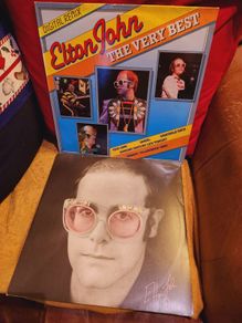 Vinyl Records x 10 Rock Beatles Huey Eurythmics James Phil Collins Elton etc