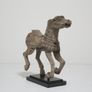 19th Century Antique Carved Wood Carnival Carousel Horse on Plinth Image 10