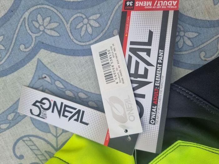 Motocross O'Neal Element MX Motocross Trousers Men's 36   BNWT