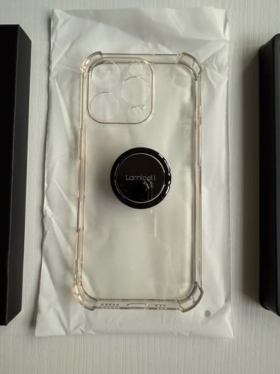 Brand new iPhone 16 Pro shockproof phone case with phone ring holder